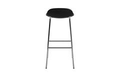 Form bar chair 75 cm upholstered, chrome