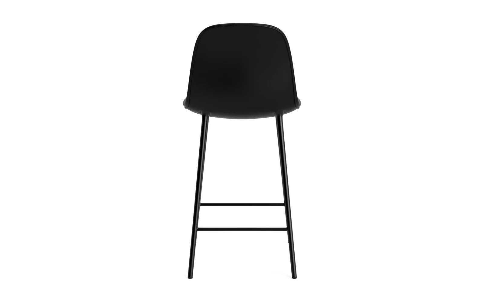 Form Barstuhl 65 cm gepolstert schwarzes Stahl/Ultra leder in Ultra 41599 präsentiert im Onlineshop von KAQTU Design AG. Barstuhl ist von Normann Copenhagen