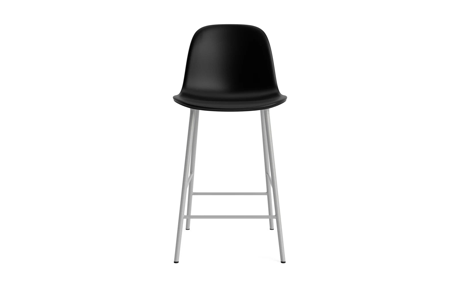Form Barstuhl 65 cm gepolstert Grau stahl/Ultra leder in Ultra 41599 präsentiert im Onlineshop von KAQTU Design AG. Barstuhl ist von Normann Copenhagen