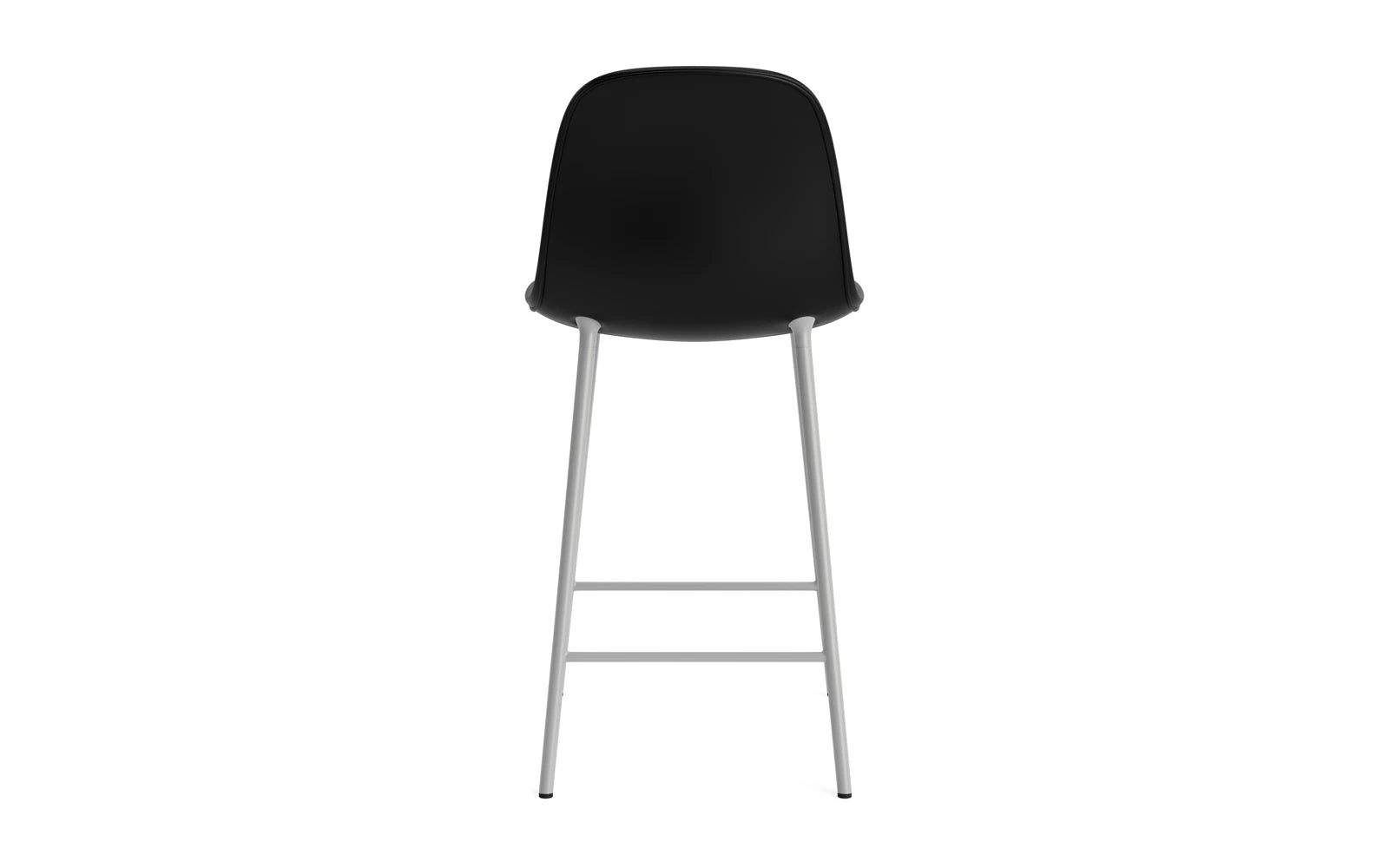 Form Barstuhl 65 cm gepolstert Grau stahl/Ultra leder in Ultra 41599 präsentiert im Onlineshop von KAQTU Design AG. Barstuhl ist von Normann Copenhagen