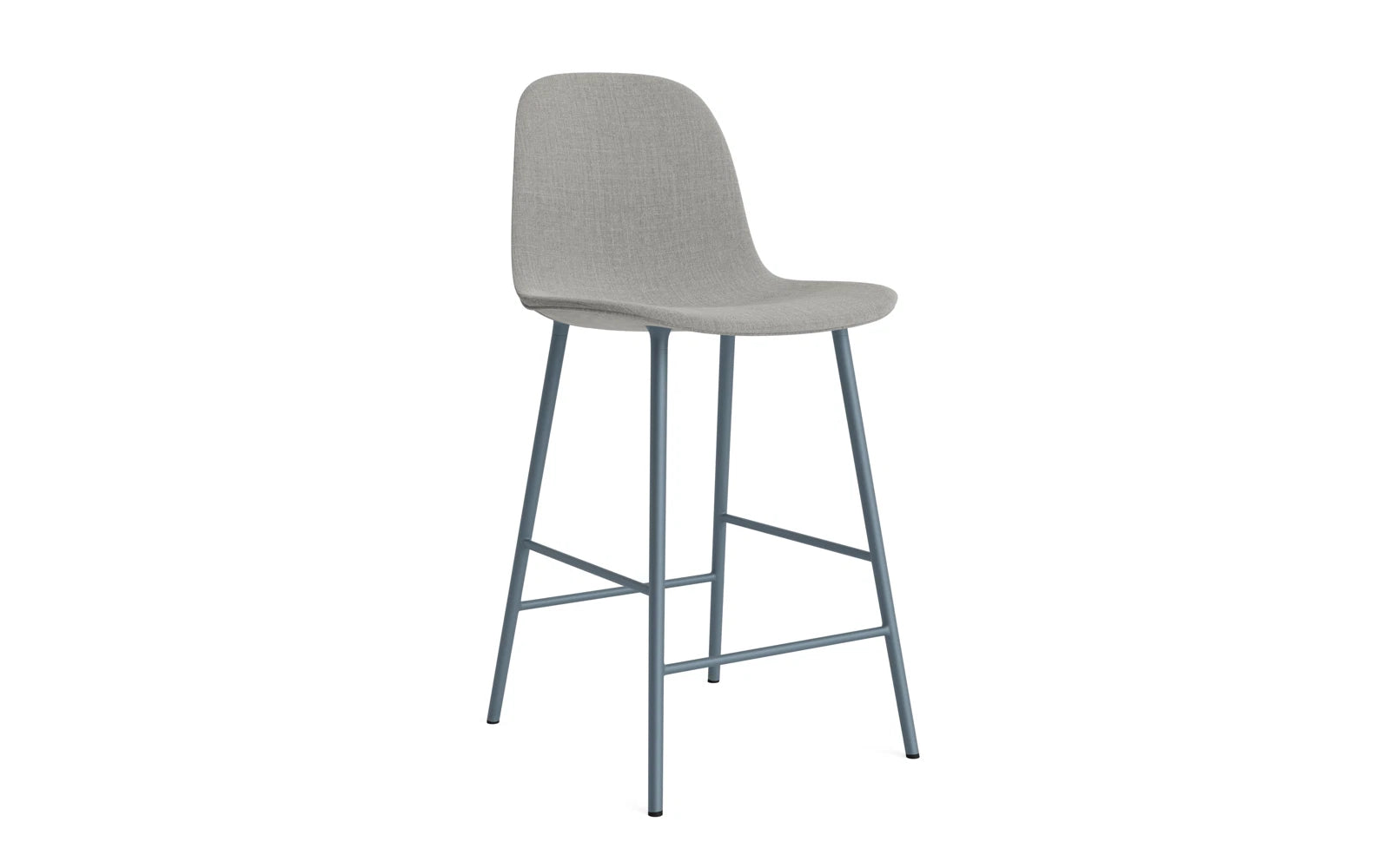 Form Barstuhl 65 cm gepolstert Blau Stahl Remix in Remix 133 präsentiert im Onlineshop von KAQTU Design AG. Barstuhl ist von Normann Copenhagen