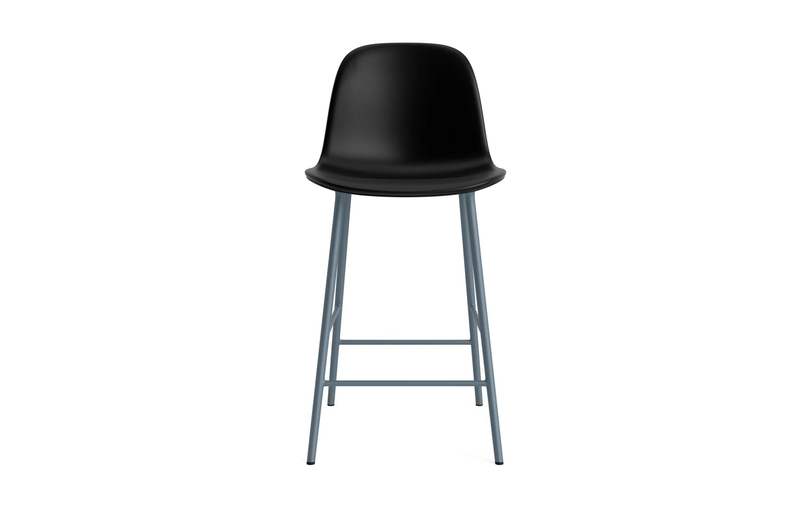 Form Barstuhl 65 cm gepolstert Blau stahl/Ultra leder in Ultra 41599 präsentiert im Onlineshop von KAQTU Design AG. Barstuhl ist von Normann Copenhagen