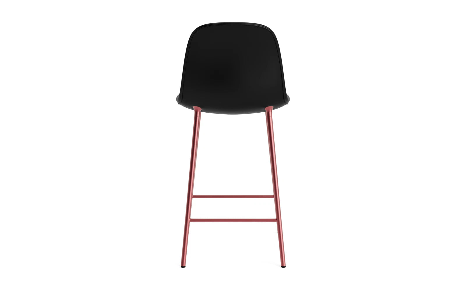 Form Barstuhl 65 cm gepolstert Rot stahl/Ultra leder in Ultra 41599 präsentiert im Onlineshop von KAQTU Design AG. Barstuhl ist von Normann Copenhagen