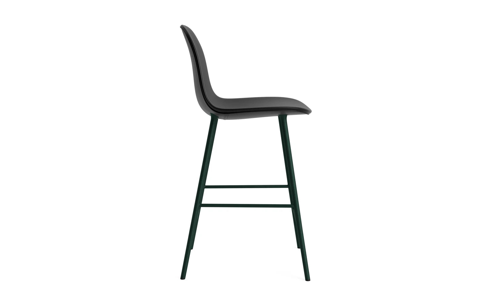 Form Barstuhl 65 cm gepolstert Grün stahl/Ultra leder in Ultra 41599 präsentiert im Onlineshop von KAQTU Design AG. Barstuhl ist von Normann Copenhagen