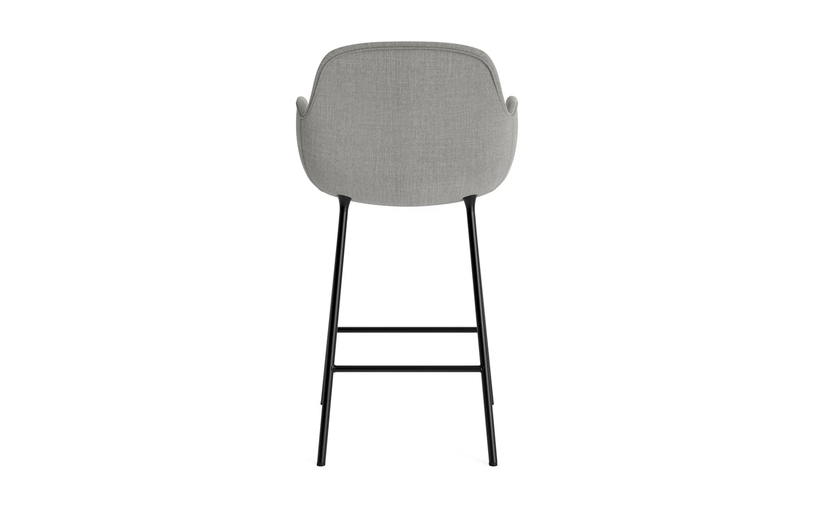 Form Barstuhl mit Armlehne 65 cm gepolstert schwarzes Stahl/Remix in Remix 133 präsentiert im Onlineshop von KAQTU Design AG. Barstuhl ist von Normann Copenhagen