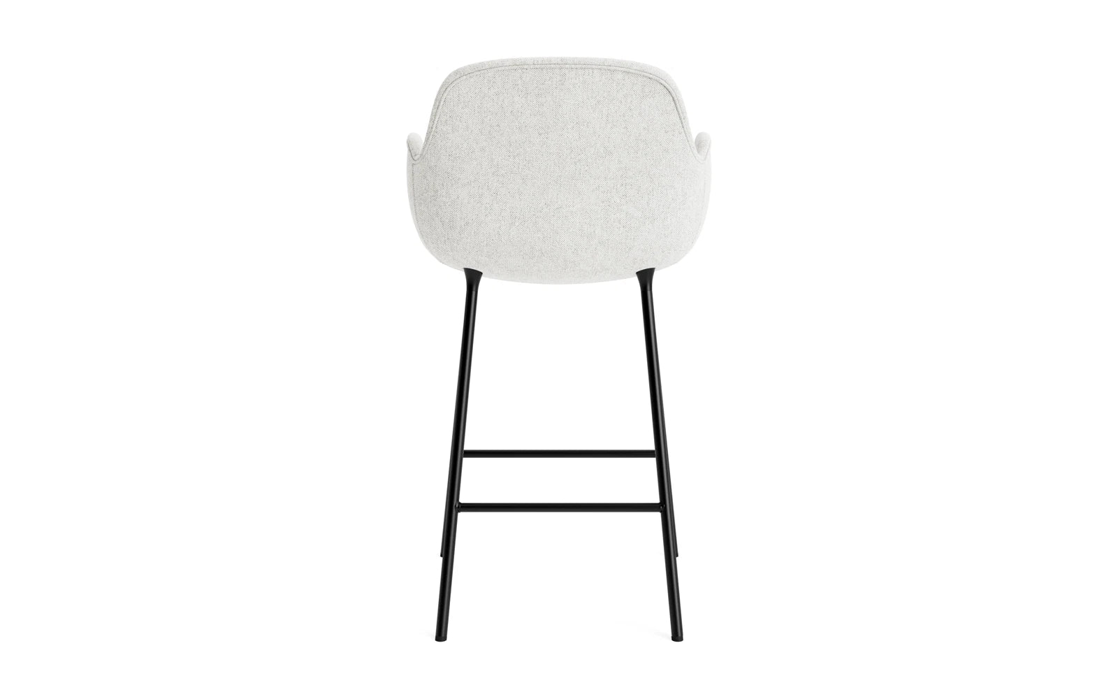 Form Barstuhl mit Armlehne 65 cm gepolstert schwarzes Stahl/Hallingdal in Hallingdal 110 präsentiert im Onlineshop von KAQTU Design AG. Barstuhl ist von Normann Copenhagen