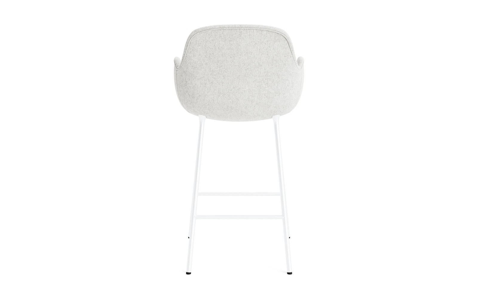 Form Barstuhl mit Armlehne 65 cm gepolstert Weiß Stahl/Hallingdal in Hallingdal 110 präsentiert im Onlineshop von KAQTU Design AG. Barstuhl ist von Normann Copenhagen