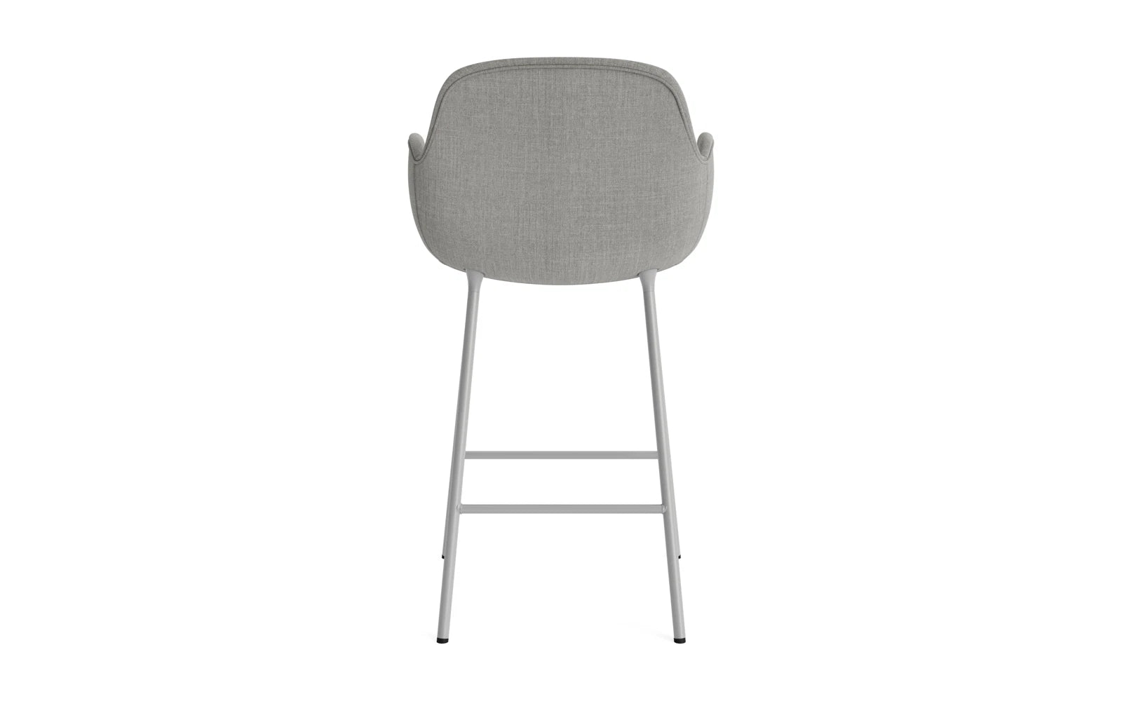 Form Barstuhl mit Armlehne 65 cm gepolstert Grau Stahl/Remix in Remix 133 präsentiert im Onlineshop von KAQTU Design AG. Barstuhl ist von Normann Copenhagen