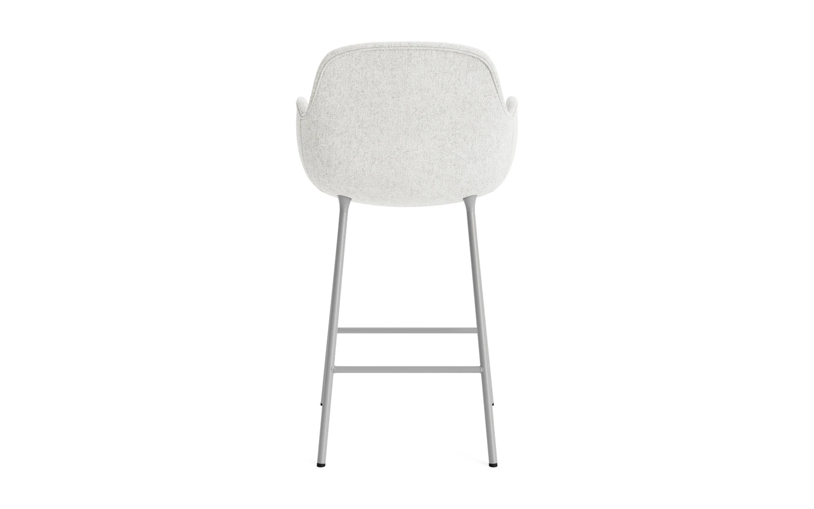 Form Barstuhl mit Armlehne 65 cm gepolstert grau Stahl/Hallingdal in Hallingdal 110 präsentiert im Onlineshop von KAQTU Design AG. Barstuhl ist von Normann Copenhagen