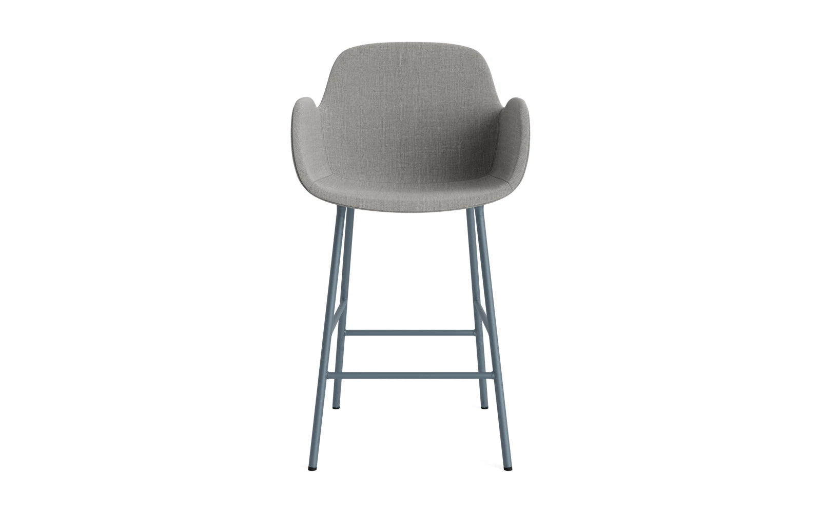 Form Barstuhl mit Armlehne 65 cm gepolstert Blau Stahl/Remix in Remix 133 präsentiert im Onlineshop von KAQTU Design AG. Barstuhl ist von Normann Copenhagen