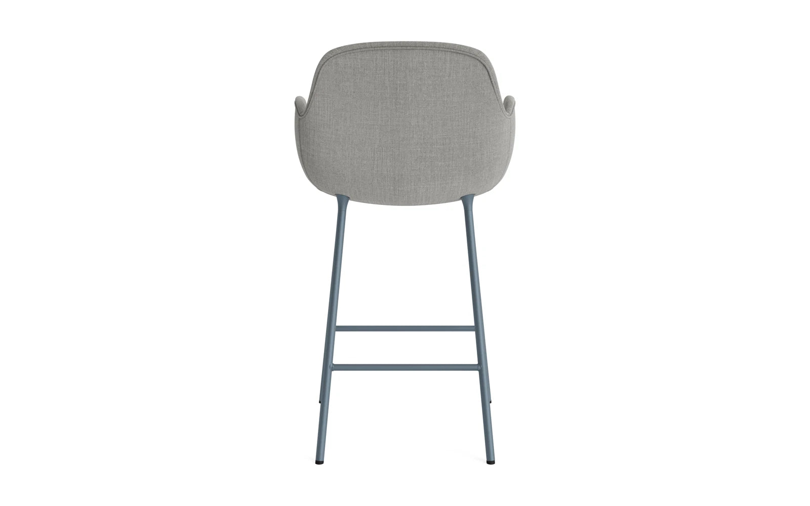 Form Barstuhl mit Armlehne 65 cm gepolstert Blau Stahl/Remix in Remix 133 präsentiert im Onlineshop von KAQTU Design AG. Barstuhl ist von Normann Copenhagen