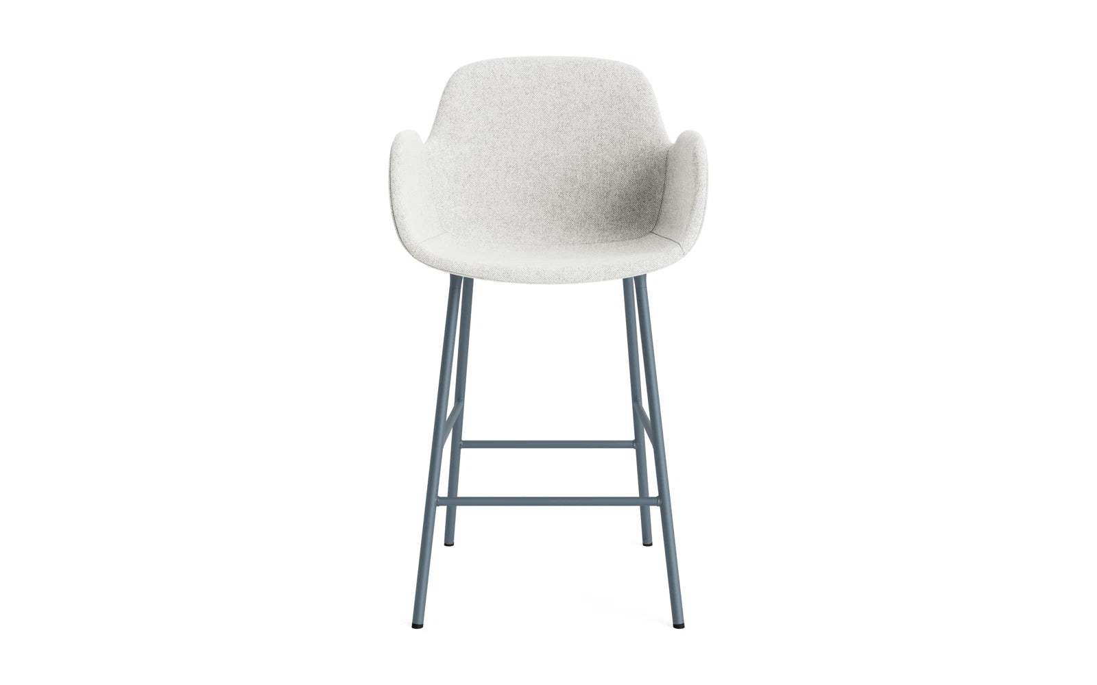 Form Barstuhl mit Armlehne 65 cm gepolstert Blau Stahl/Hallingdal in Hallingdal 110 präsentiert im Onlineshop von KAQTU Design AG. Barstuhl ist von Normann Copenhagen
