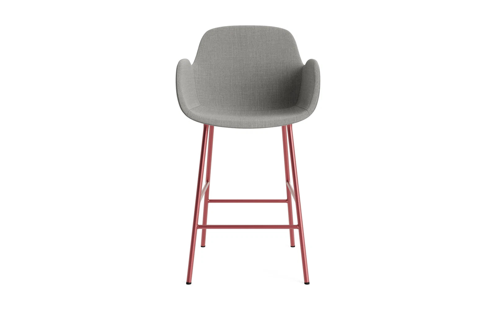 Form Barstuhl mit Armlehne 65 cm gepolstert Rot Stahl/Remix in Remix 133 präsentiert im Onlineshop von KAQTU Design AG. Barstuhl ist von Normann Copenhagen