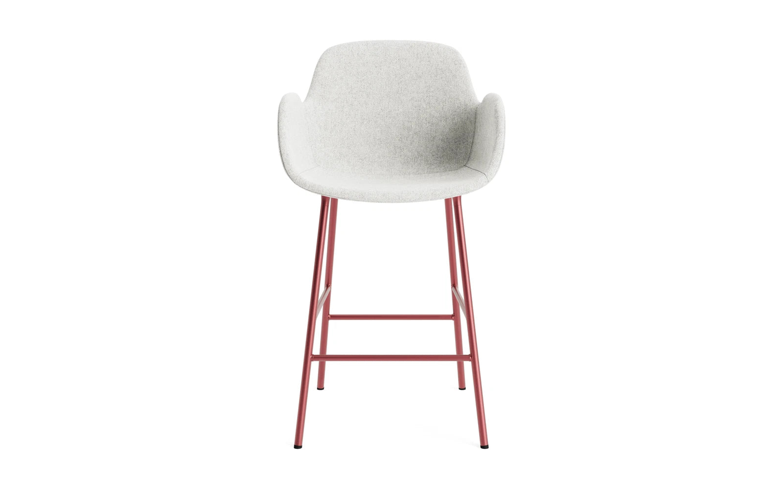 Form Barstuhl mit Armlehne 65 cm gepolstert Rot Stahl/Hallingdal in Hallingdal 110 präsentiert im Onlineshop von KAQTU Design AG. Barstuhl ist von Normann Copenhagen