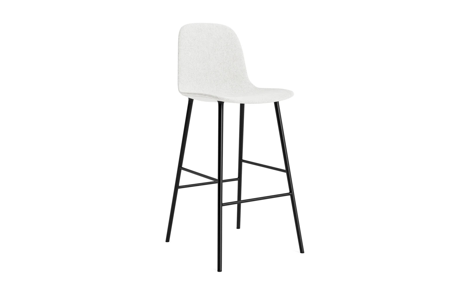 Form Barstuhl 75 cm gepolstert  Schwarz Stahl Hallingdal in Hallingdal 110 präsentiert im Onlineshop von KAQTU Design AG. Barstuhl ist von Normann Copenhagen