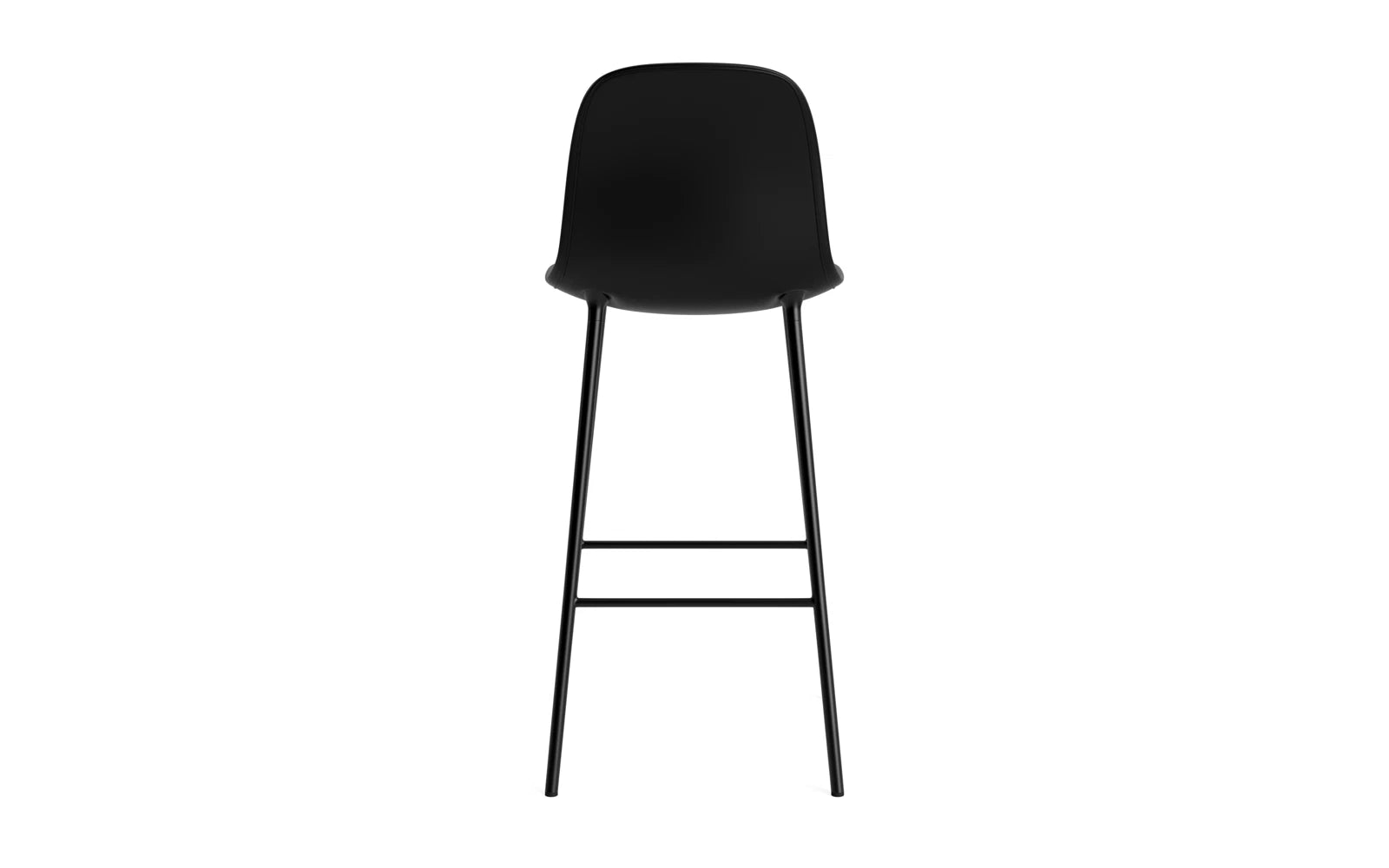 Form Barstuhl 75 cm gepolstert schwarzes Stahl/Ultra leder in Ultra 41599 präsentiert im Onlineshop von KAQTU Design AG. Barstuhl ist von Normann Copenhagen