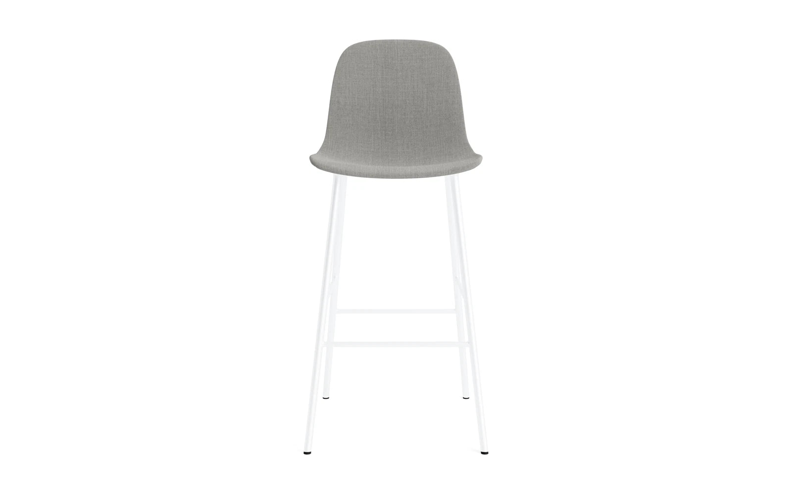 Form Barstuhl 75 cm gepolstert  Weiß Stahl Remix in Remix 133 präsentiert im Onlineshop von KAQTU Design AG. Barstuhl ist von Normann Copenhagen