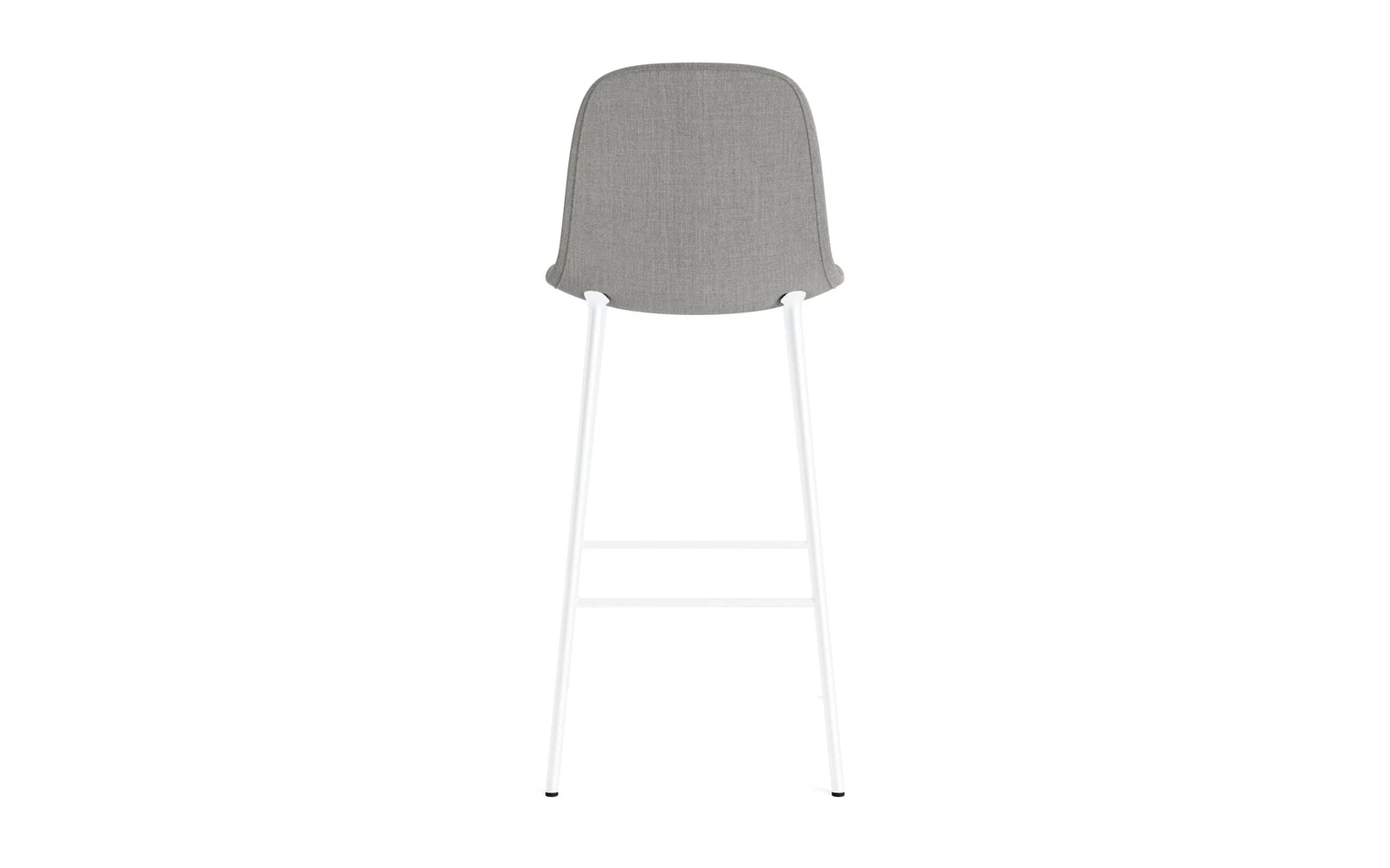 Form Barstuhl 75 cm gepolstert  Weiß Stahl Remix in Remix 133 präsentiert im Onlineshop von KAQTU Design AG. Barstuhl ist von Normann Copenhagen