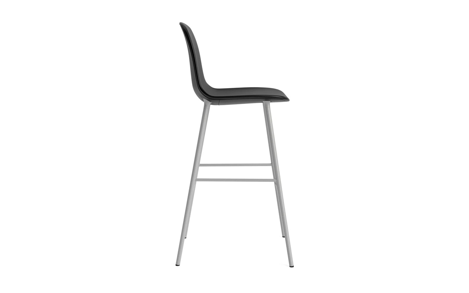 Form Barstuhl 75 cm gepolstert Grau stahl/Ultra leder in Ultra 41599 präsentiert im Onlineshop von KAQTU Design AG. Barstuhl ist von Normann Copenhagen
