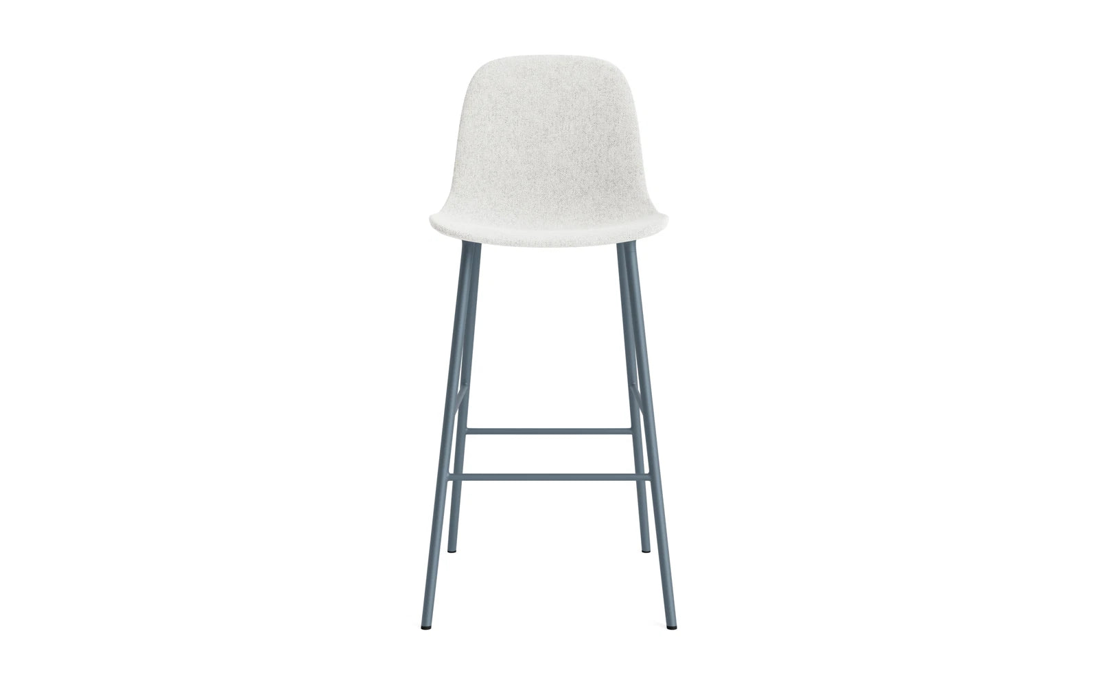 Form Barstuhl 75 cm gepolstert  Blau Stahl Hallingdal in Hallingdal 110 präsentiert im Onlineshop von KAQTU Design AG. Barstuhl ist von Normann Copenhagen