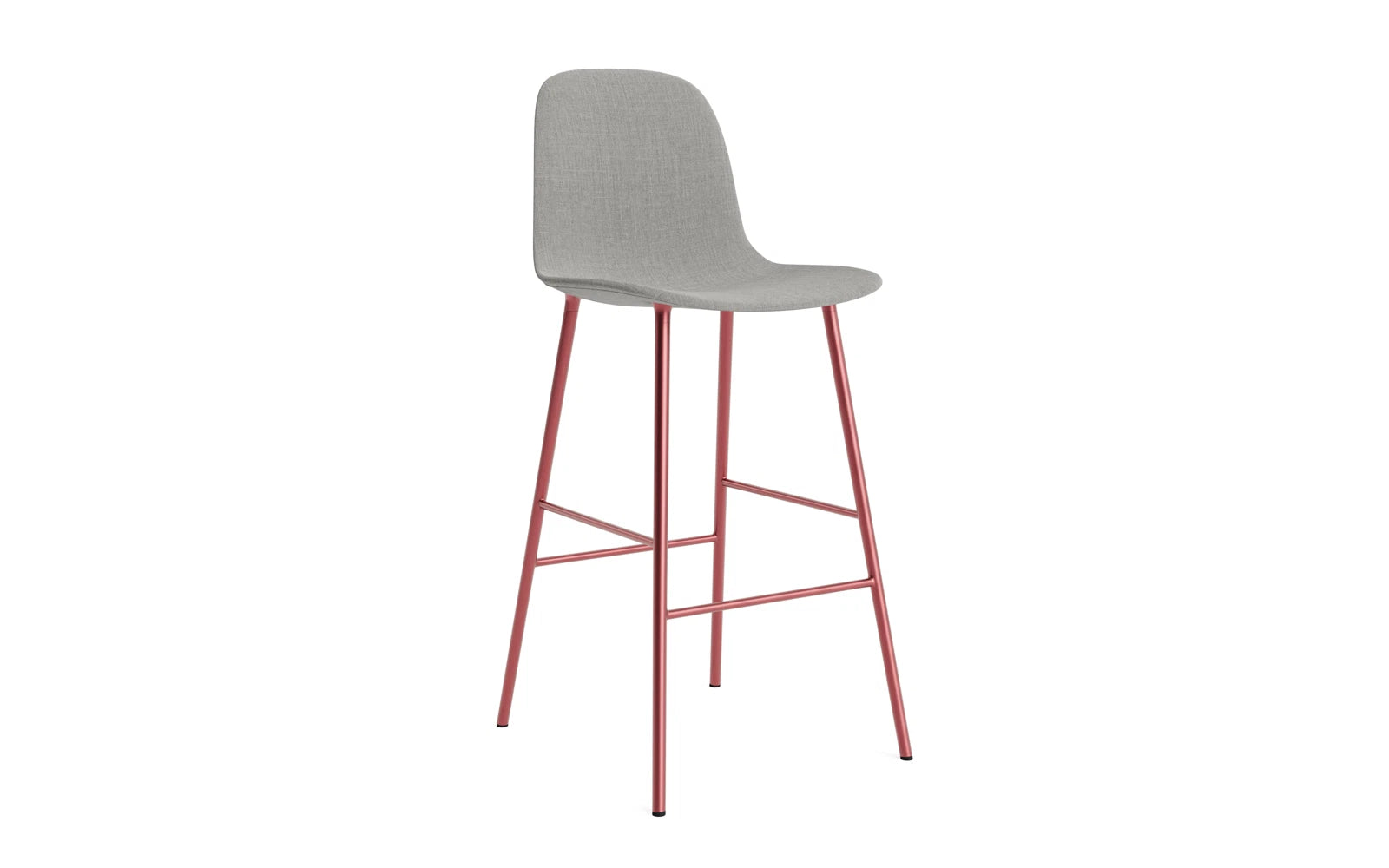 Form Barstuhl 75 cm gepolstert Rot Stahl Remix in Remix 133 präsentiert im Onlineshop von KAQTU Design AG. Barstuhl ist von Normann Copenhagen