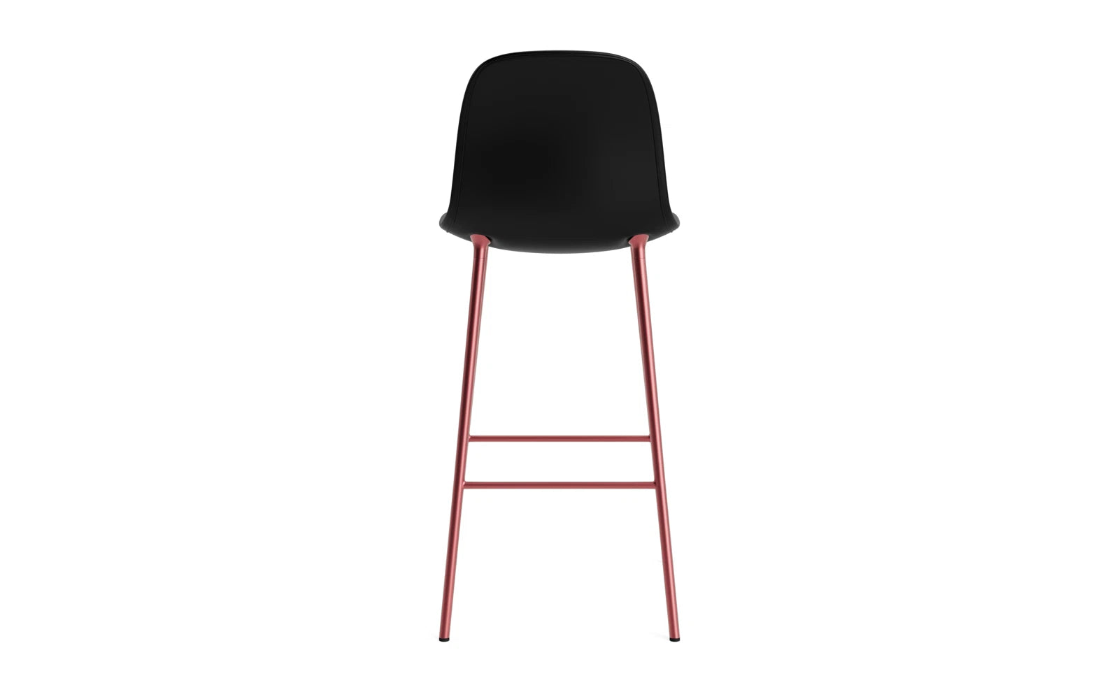Form Barstuhl 75 cm gepolstert Rot stahl/Ultra leder in Ultra 41599 präsentiert im Onlineshop von KAQTU Design AG. Barstuhl ist von Normann Copenhagen