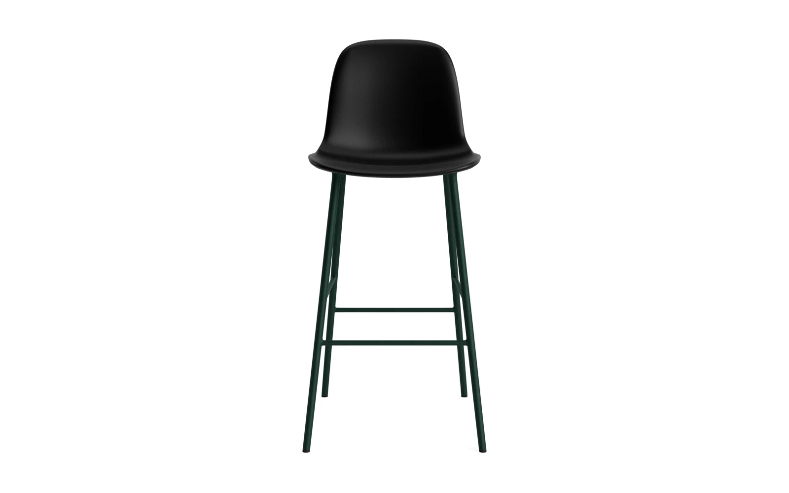 Form Barstuhl 75 cm gepolstert Grün stahl/Ultra leder in Ultra 41599 präsentiert im Onlineshop von KAQTU Design AG. Barstuhl ist von Normann Copenhagen