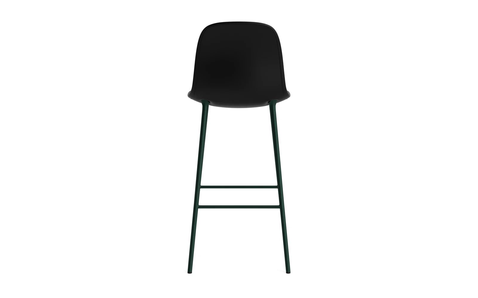 Form Barstuhl 75 cm gepolstert Grün stahl/Ultra leder in Ultra 41599 präsentiert im Onlineshop von KAQTU Design AG. Barstuhl ist von Normann Copenhagen