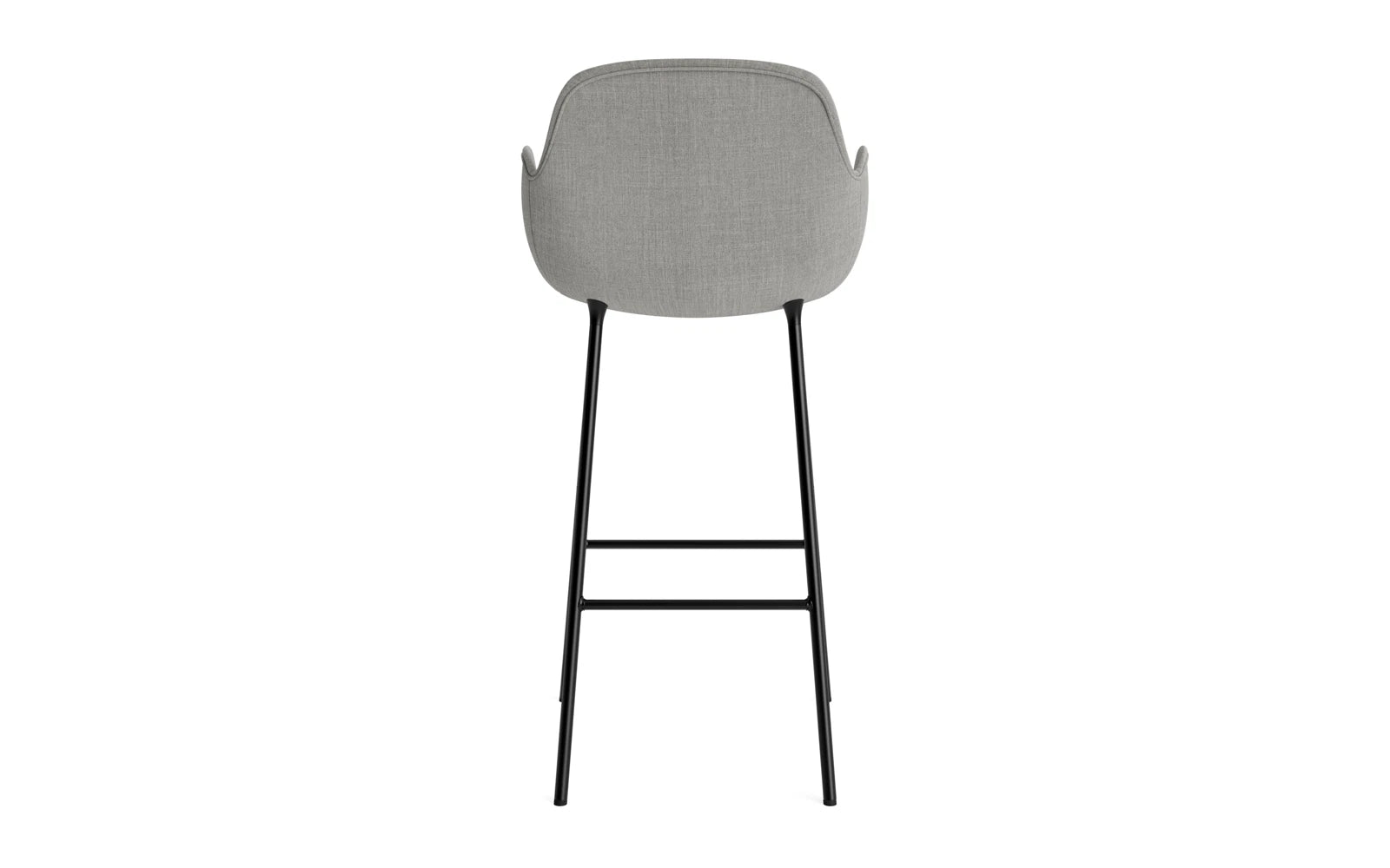 Form Barstuhl mit Armlehne 75 cm gepolstert schwarzes Stahl/Remix in Remix 133 präsentiert im Onlineshop von KAQTU Design AG. Barstuhl ist von Normann Copenhagen