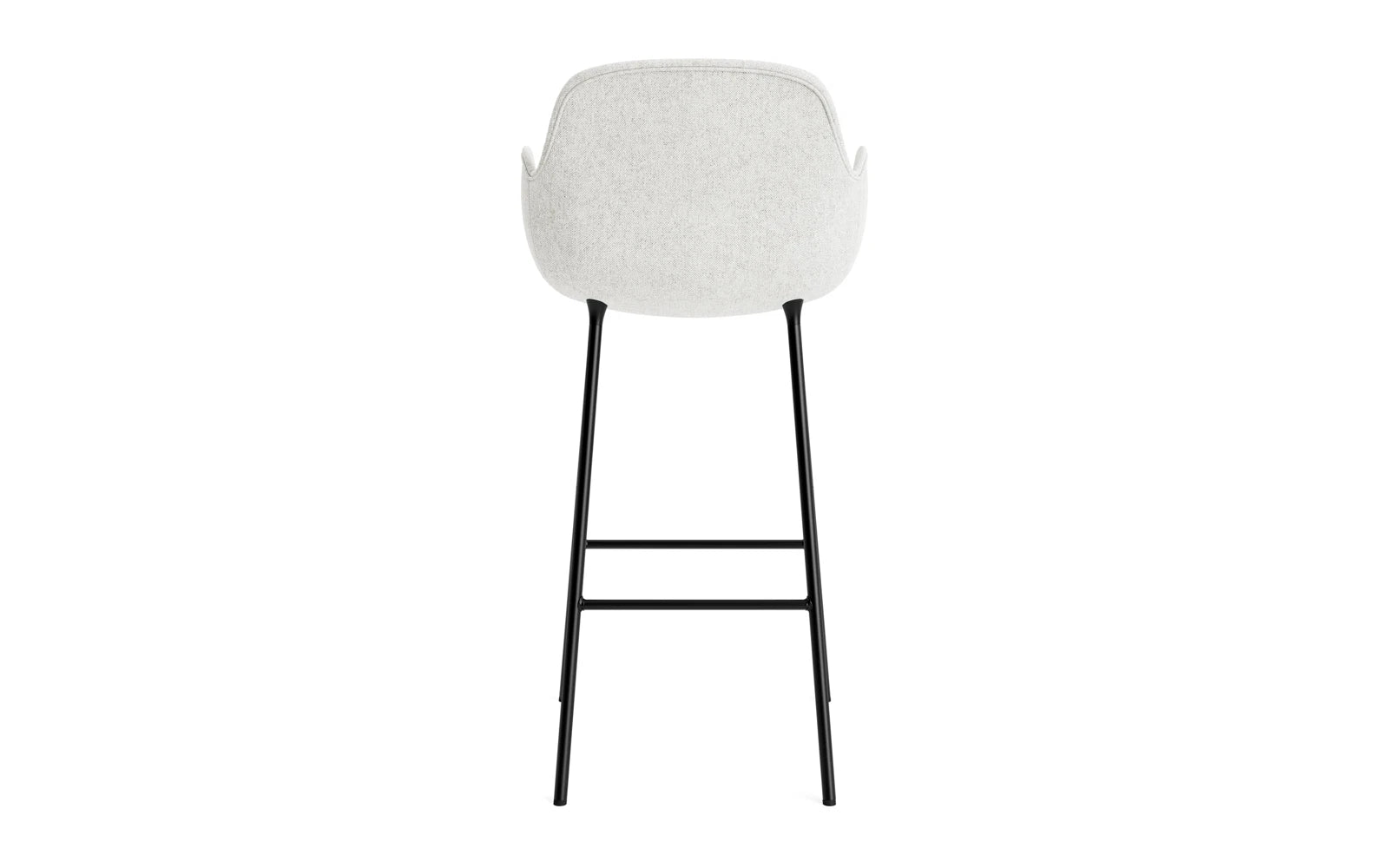Form Barstuhl mit Armlehne 75 cm gepolstert Schwartz Stahl Hallingdal in Hallingdal 110 präsentiert im Onlineshop von KAQTU Design AG. Barstuhl ist von Normann Copenhagen