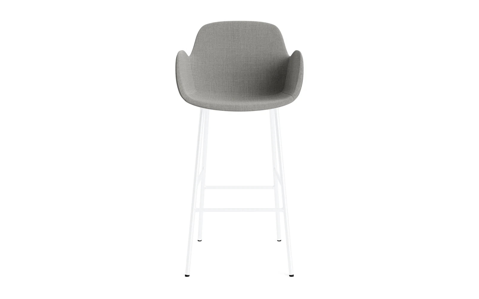 Form Barstuhl mit Armlehne 75 cm gepolstert Weiss Stahl/Remix in Remix 133 präsentiert im Onlineshop von KAQTU Design AG. Barstuhl ist von Normann Copenhagen