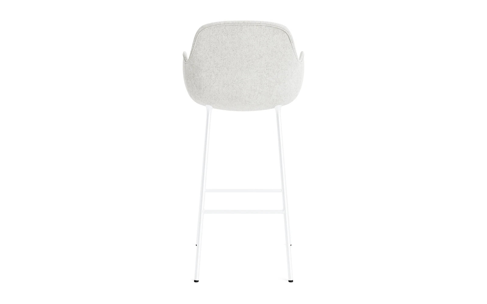 Form Barstuhl mit Armlehne 75 cm gepolstert Weiss Stahl Hallingdal in Hallingdal 110 präsentiert im Onlineshop von KAQTU Design AG. Barstuhl ist von Normann Copenhagen