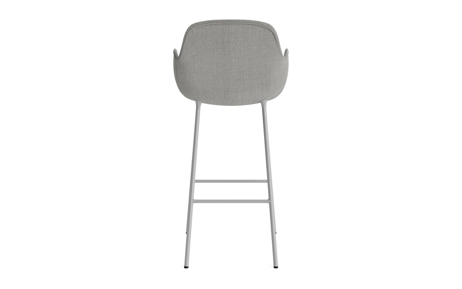 Form Barstuhl mit Armlehne 75 cm gepolstert Grau Stahl/Remix in Remix 133 präsentiert im Onlineshop von KAQTU Design AG. Barstuhl ist von Normann Copenhagen