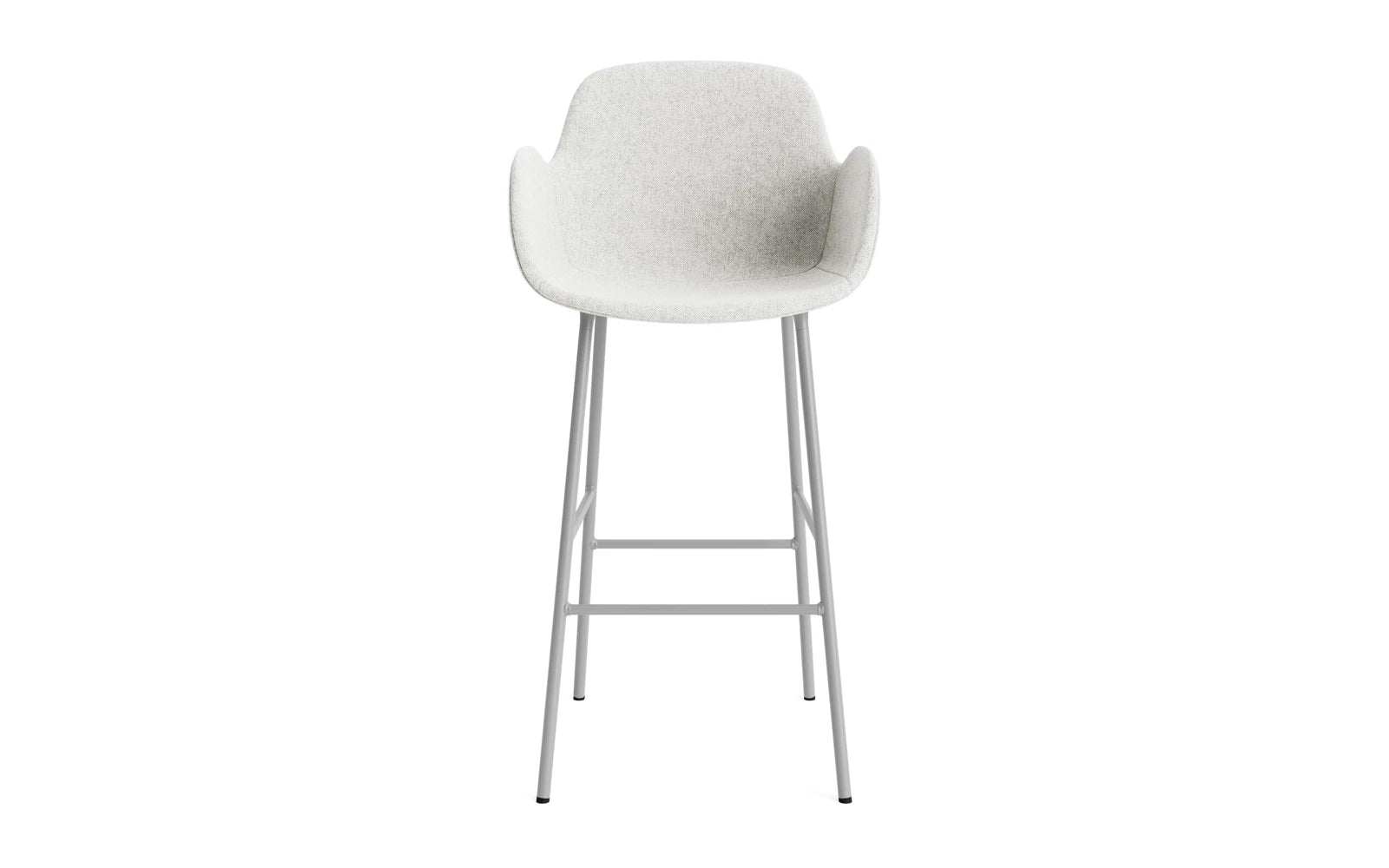 Form Barstuhl mit Armlehne 75 cm gepolstert Grau Stahl Hallingdal in Hallingdal 110 präsentiert im Onlineshop von KAQTU Design AG. Barstuhl ist von Normann Copenhagen