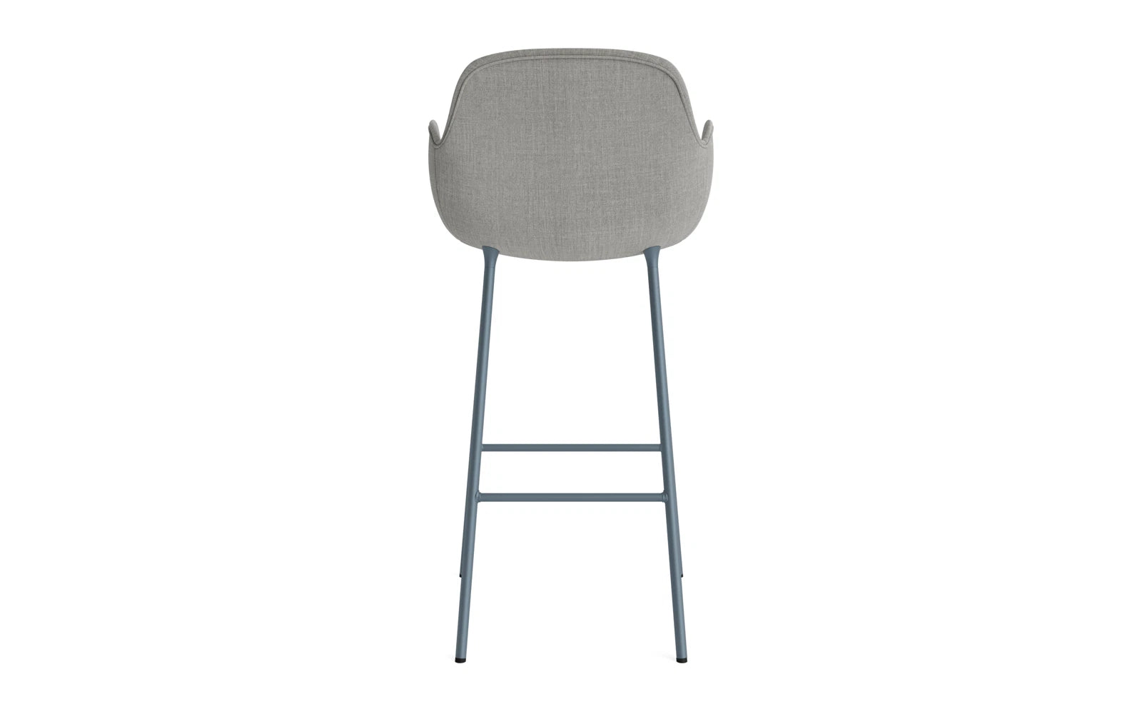 Form Barstuhl mit Armlehne 75 cm gepolstert Blau Stahl/Remix in Remix 133 präsentiert im Onlineshop von KAQTU Design AG. Barstuhl ist von Normann Copenhagen