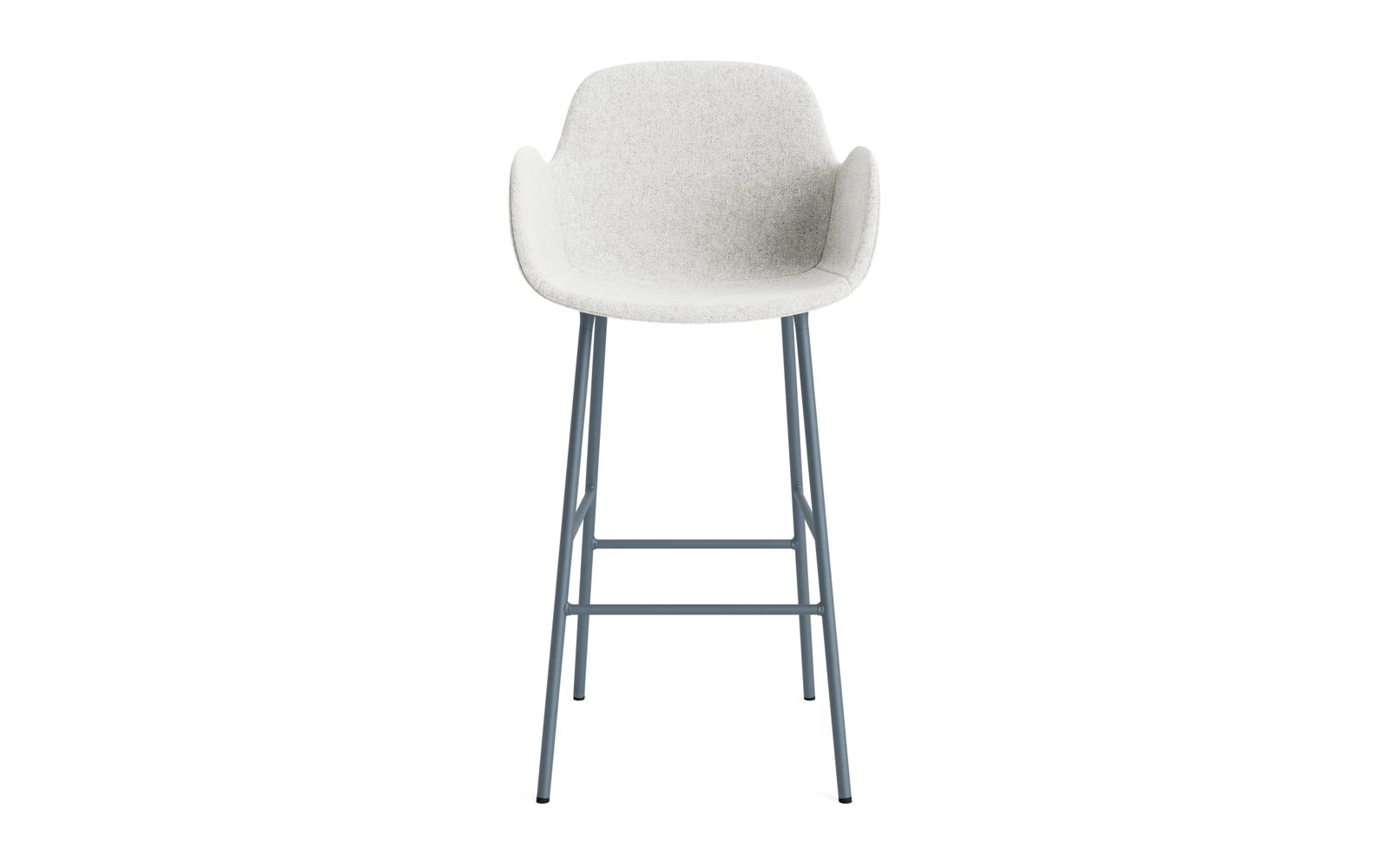 Form Barstuhl mit Armlehne 75 cm gepolstert Blau Stahl Hallingdal in Hallingdal 110 präsentiert im Onlineshop von KAQTU Design AG. Barstuhl ist von Normann Copenhagen
