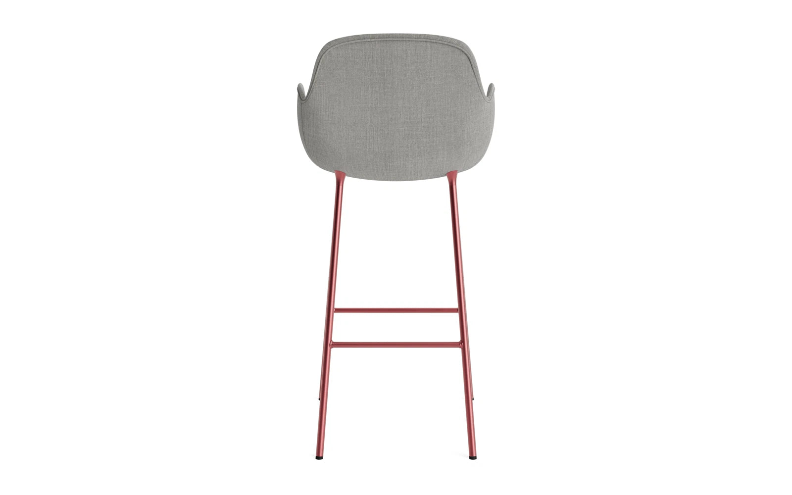 Form Barstuhl mit Armlehne 75 cm gepolstert Rot Stahl/Remix in Remix 133 präsentiert im Onlineshop von KAQTU Design AG. Barstuhl ist von Normann Copenhagen