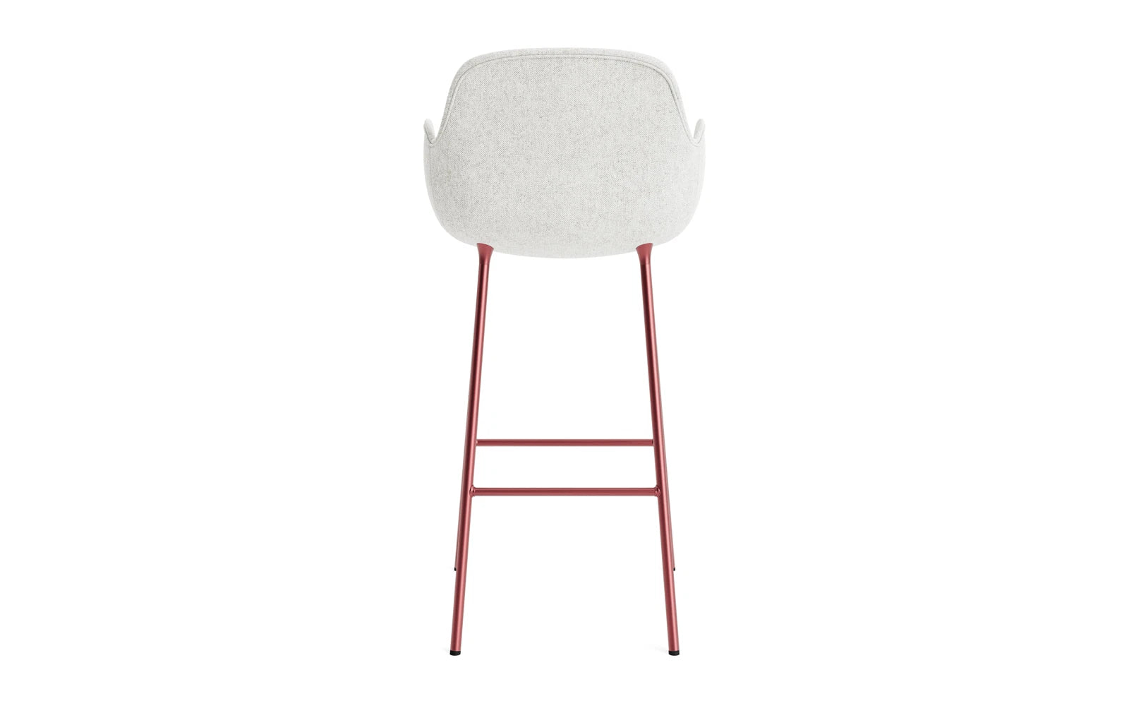 Form Barstuhl mit Armlehne 75 cm gepolstert Rot Stahl Hallingdal in Hallingdal 110 präsentiert im Onlineshop von KAQTU Design AG. Barstuhl ist von Normann Copenhagen