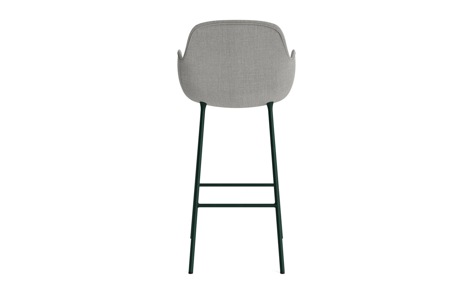 Form Barstuhl mit Armlehne 75 cm gepolstert Grün Stahl/Remix in Remix 133 präsentiert im Onlineshop von KAQTU Design AG. Barstuhl ist von Normann Copenhagen
