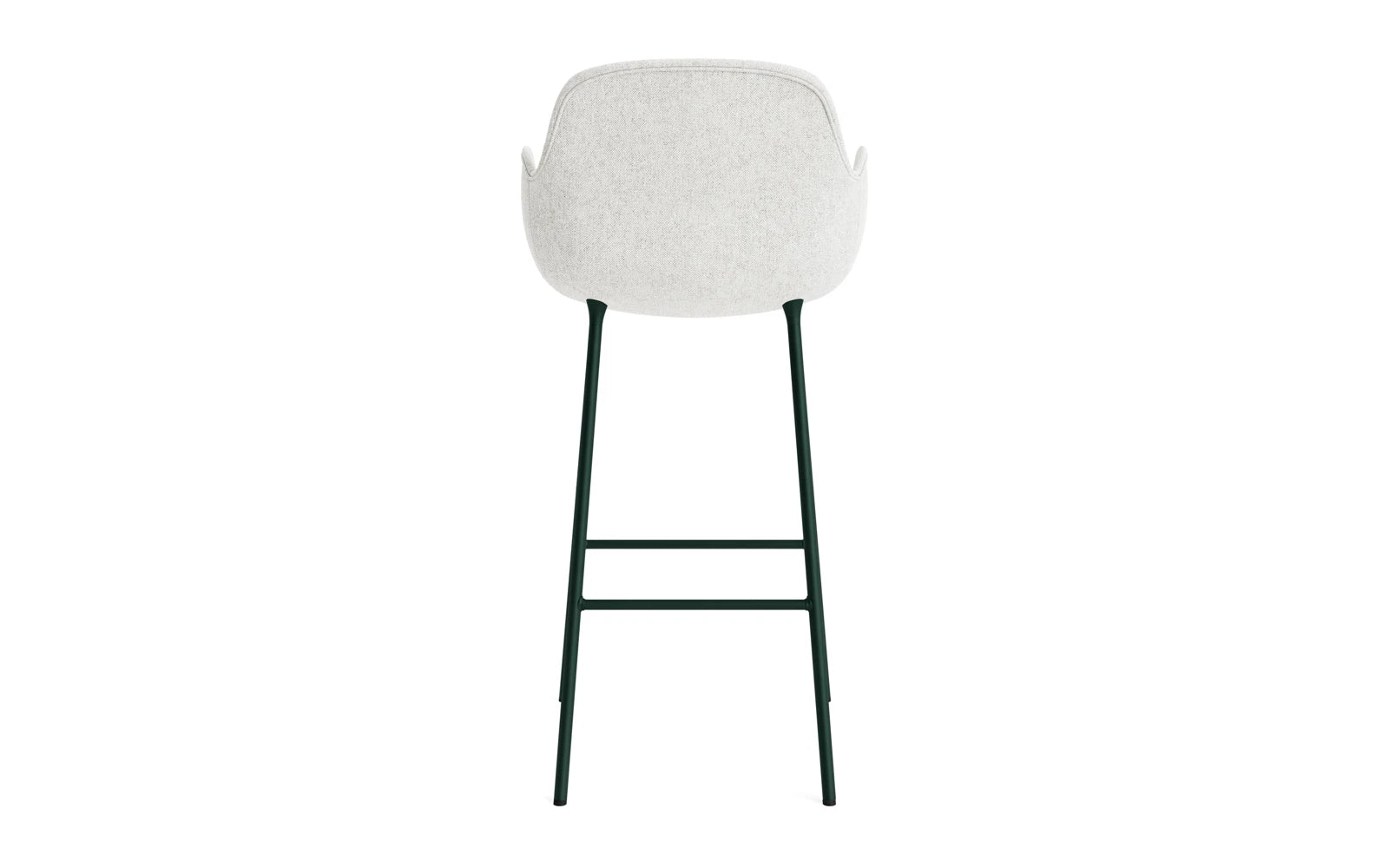 Form Barstuhl mit Armlehne 75 cm gepolstert Grün Stahl Hallingdal in Hallingdal 110 präsentiert im Onlineshop von KAQTU Design AG. Barstuhl ist von Normann Copenhagen