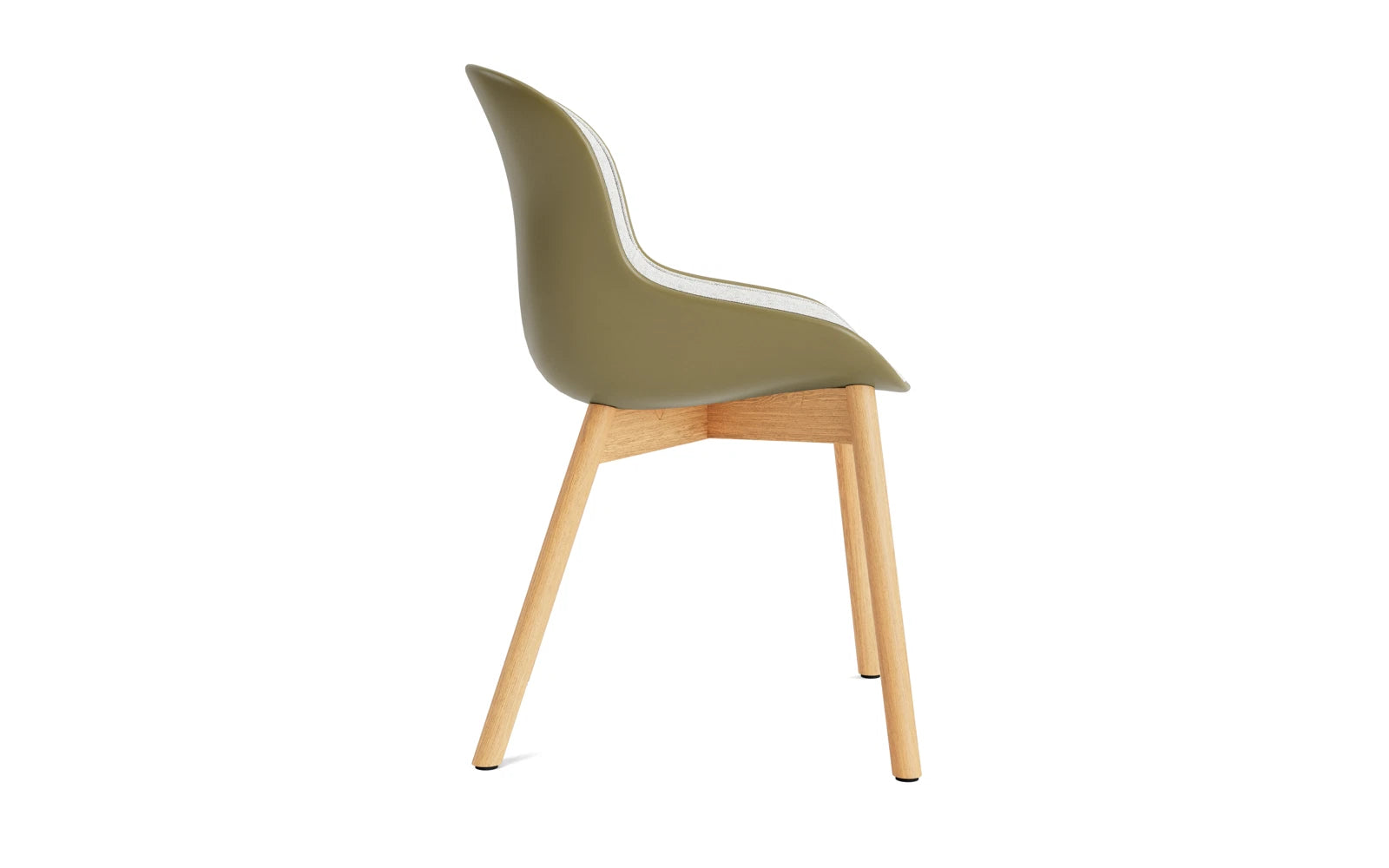 Hyg Stuhl Polster Eiche Olive/Hallingdal in Hallingdal 110 präsentiert im Onlineshop von KAQTU Design AG. Stuhl ist von Normann Copenhagen