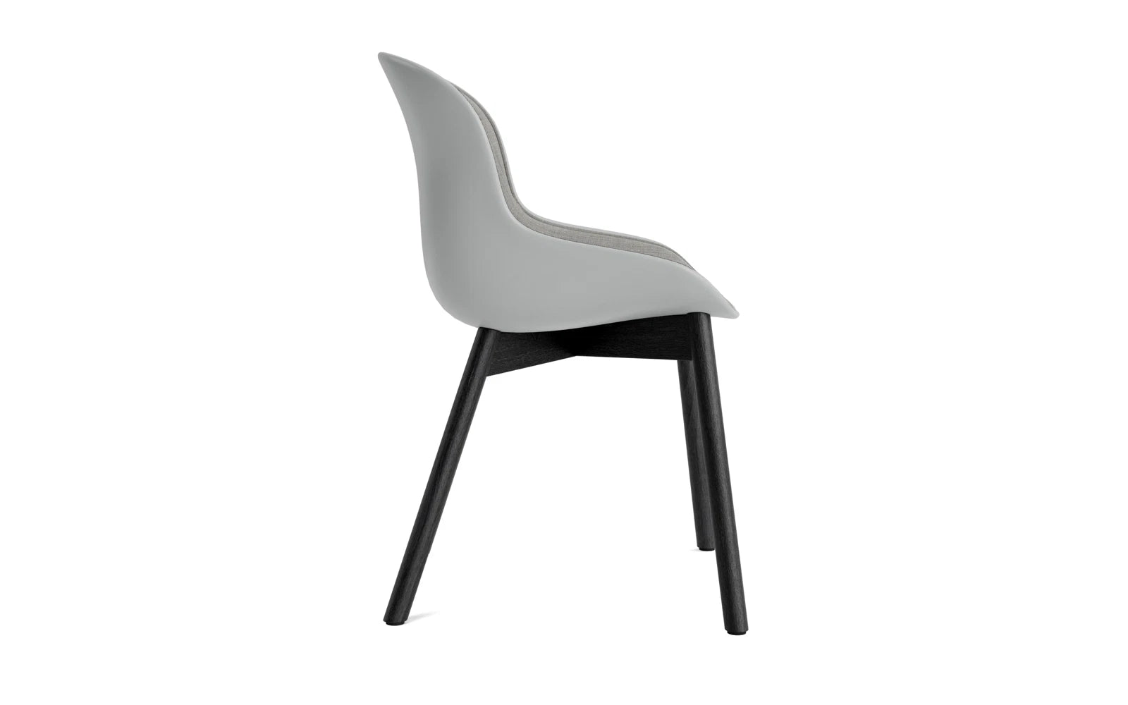Hyg Stuhl Polster Schwarze Eiche Grau/Remix in Remix 133 präsentiert im Onlineshop von KAQTU Design AG. Stuhl ist von Normann Copenhagen