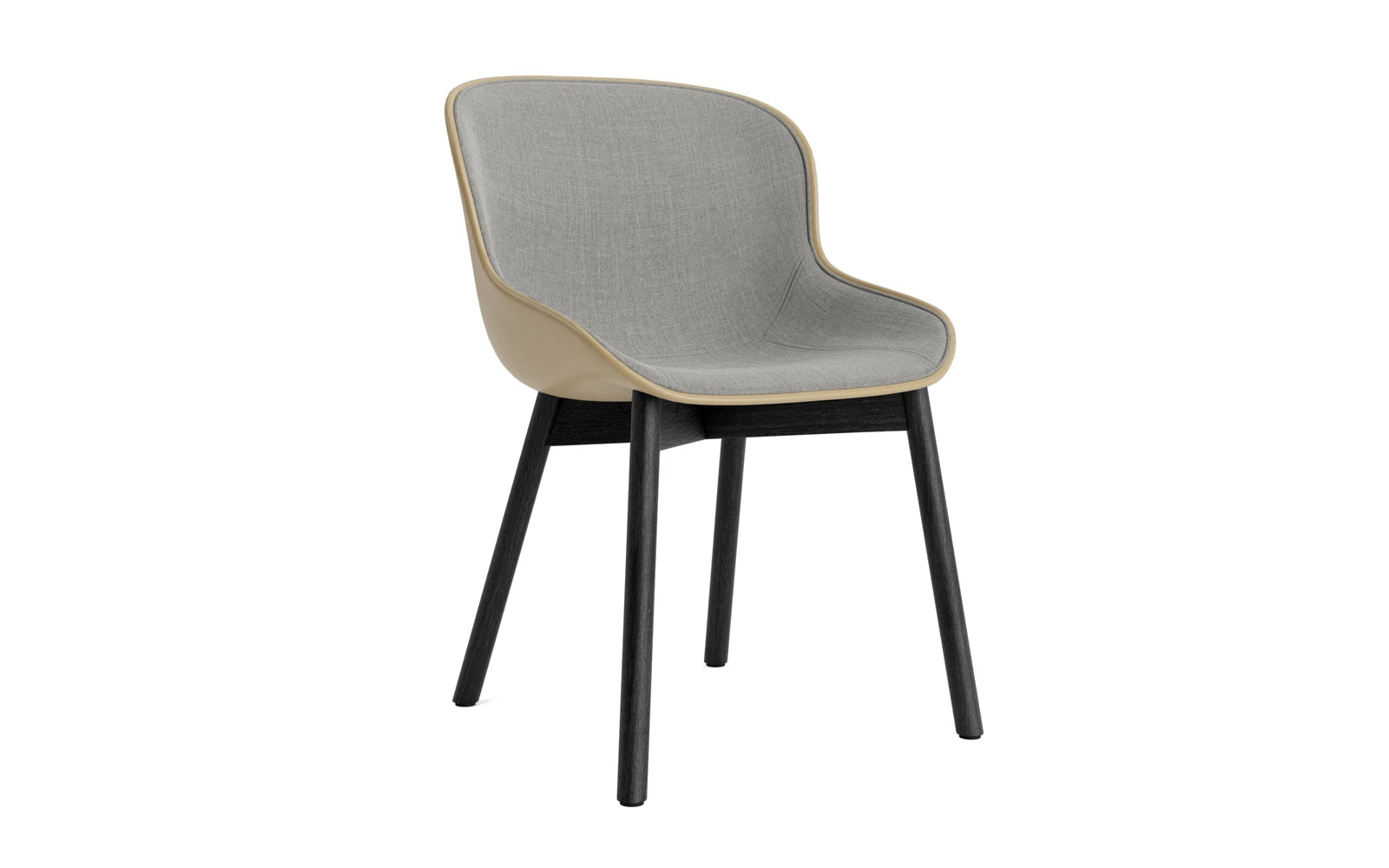 Hyg Stuhl Polster Schwarze Eiche Sand/Remix in Remix 133 präsentiert im Onlineshop von KAQTU Design AG. Stuhl ist von Normann Copenhagen