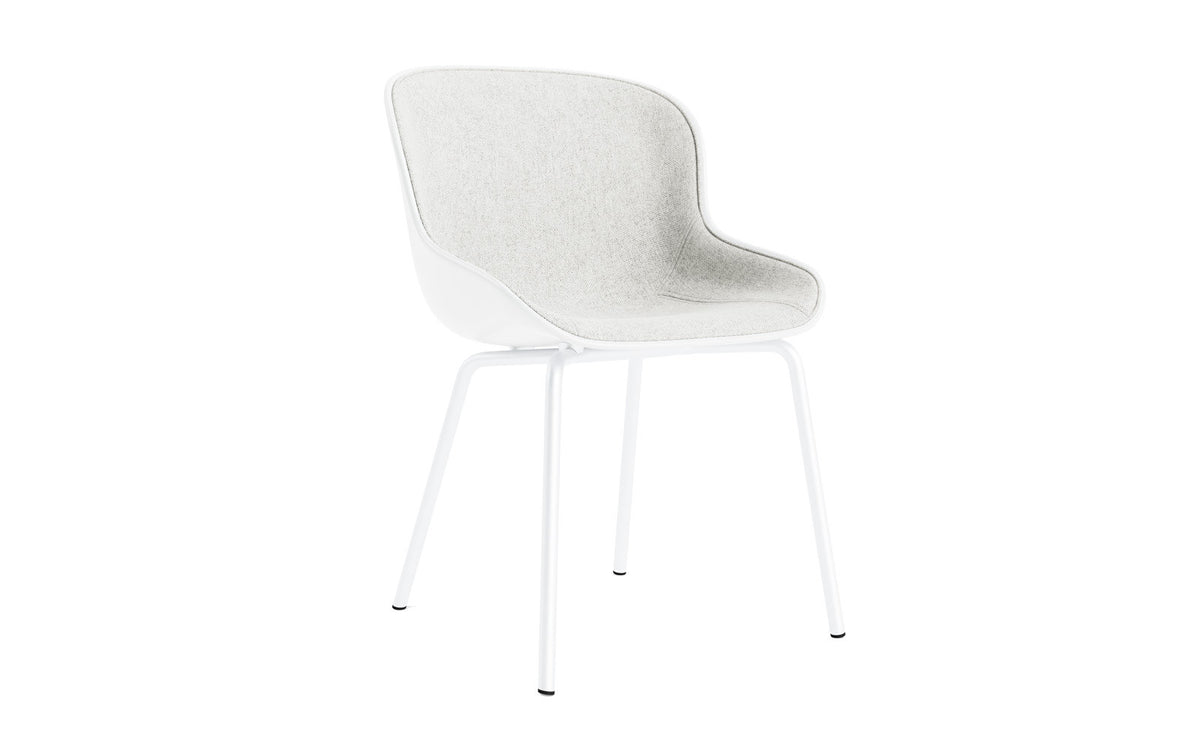 Hyg Stuhl Frontpolster Weiss stahl Weiss/Hallingdal in Hallingdal 110 präsentiert im Onlineshop von KAQTU Design AG. Stuhl ist von Normann Copenhagen