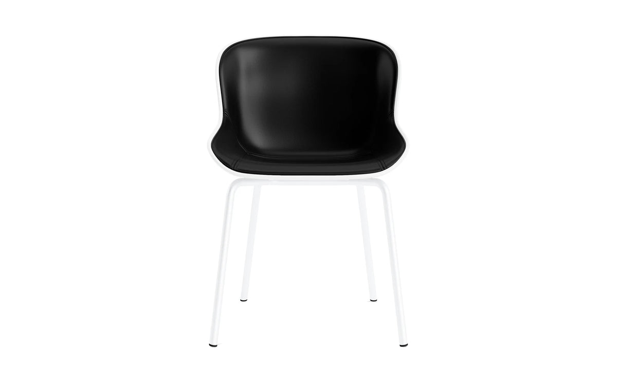 Hyg Stuhl Frontpolster Weiss/Ultra Leder in Ultra 41599 präsentiert im Onlineshop von KAQTU Design AG. Schalenstuhl ist von Normann Copenhagen