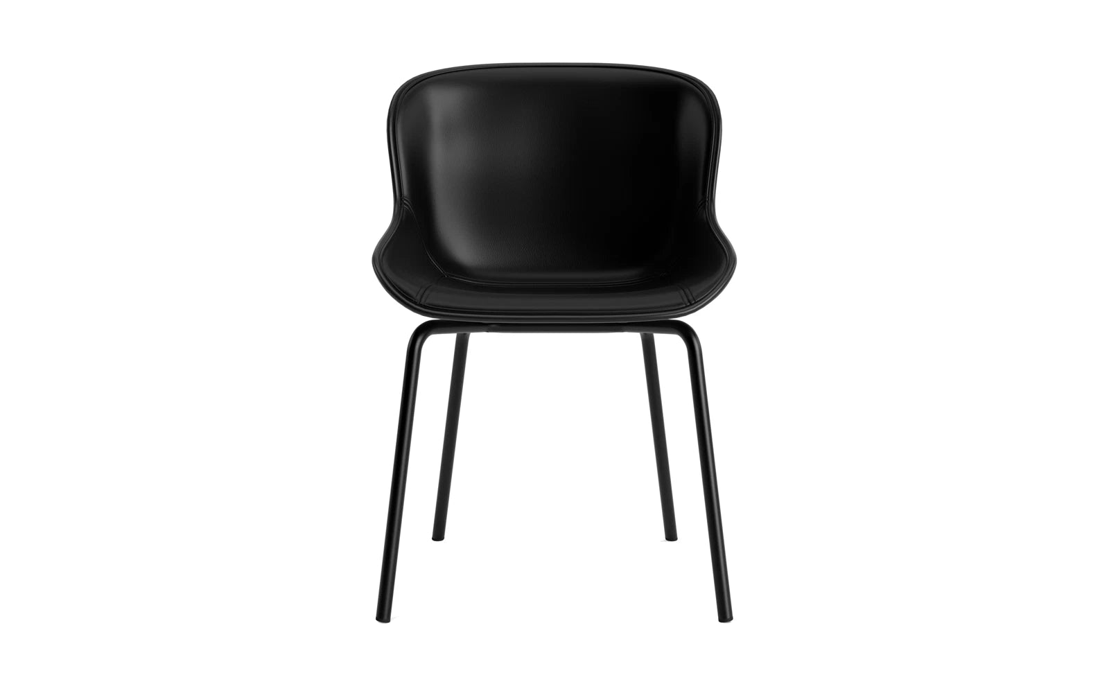 Hyg Stuhl Frontpolster Schwartz Stahl Schwartz/Ultra in Ultra 41599 präsentiert im Onlineshop von KAQTU Design AG. Stuhl ist von Normann Copenhagen