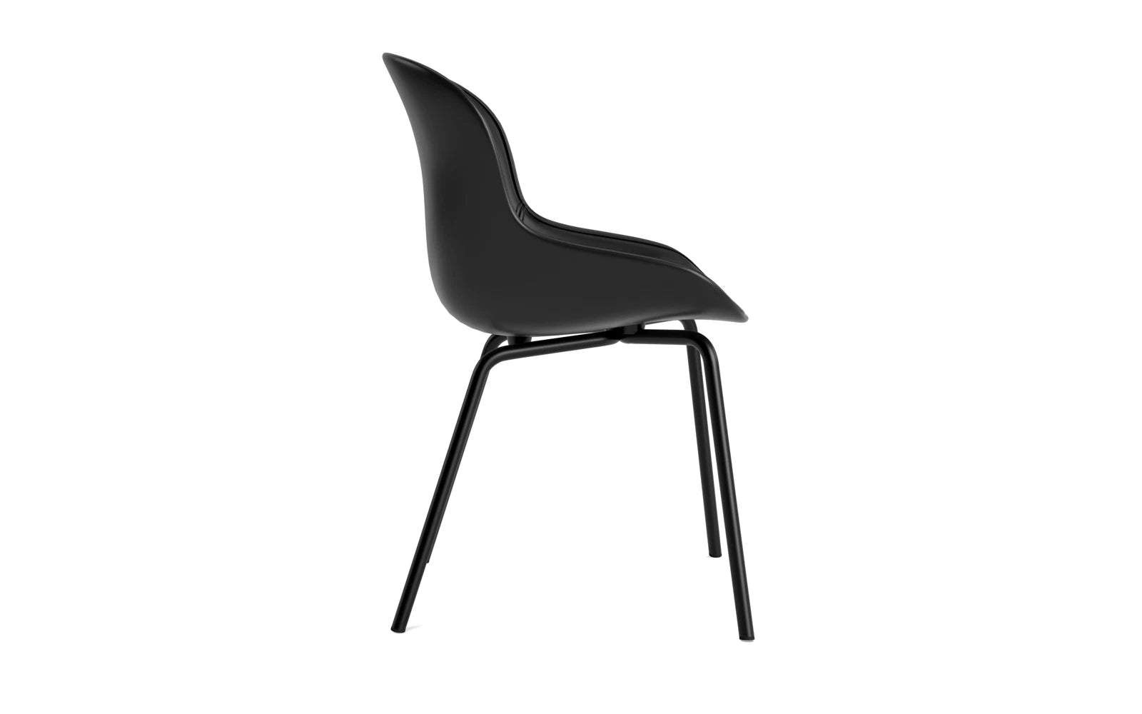 Hyg Stuhl Frontpolster Schwartz Stahl Schwartz/Ultra in Ultra 41599 präsentiert im Onlineshop von KAQTU Design AG. Stuhl ist von Normann Copenhagen