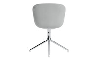 Hyg swivel chair 4B upholstered gray & aluminum