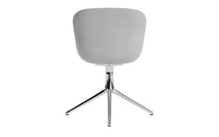 Hyg swivel chair 4B upholstered gray & aluminum