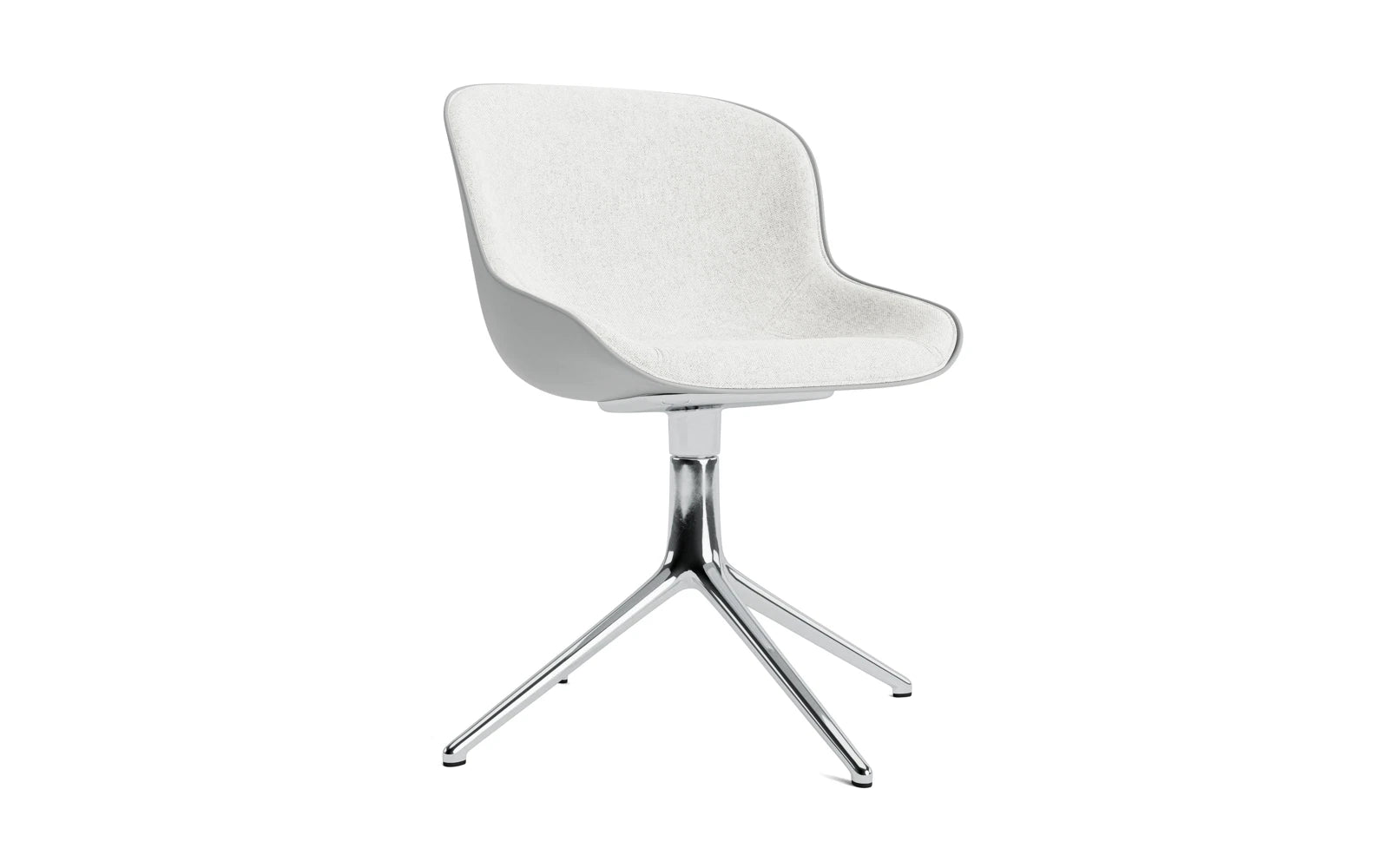 Hyg Drehstuhl 4B gepolstert Alu Grau/Hallingdal in Hallingdal 110 präsentiert im Onlineshop von KAQTU Design AG. Drehstuhl ist von Normann Copenhagen